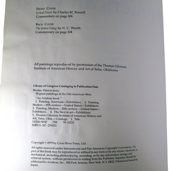 50 Great Paintings of the Old American West Patricia Broder Art Prints Book 1979 - Picture 4 of 8